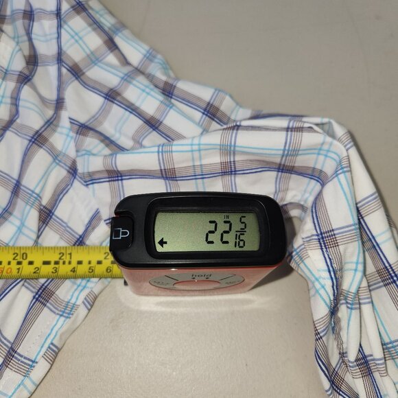 Perry Ellis Mens XXL Plaid Long Sleeve Button-Up Shirt 3990 - Picture 5 of 7